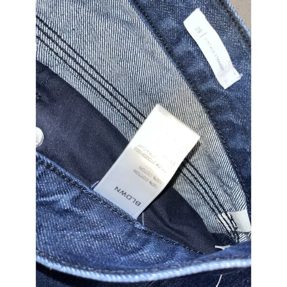 BLDWN Vintage Straight Jean Two Tone Blue Denim Size 29 Women's - Picture 6 of 8